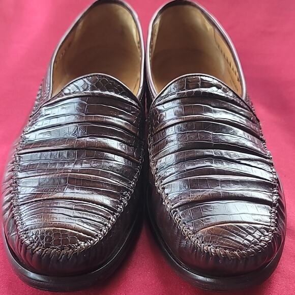 GENUINE ALLIGATOR NORDSTROM sz 11 handmade in Spain loafer GORGEOUS main image 11